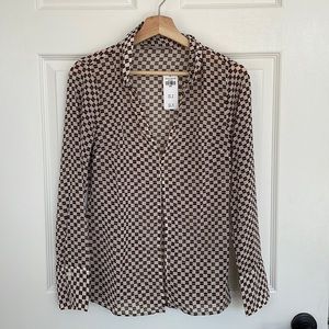 A&F Long-Sleeve Sheer Shirt